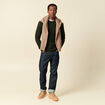 Pull manches longues fabriqu&eacute; en France vert kaki homme