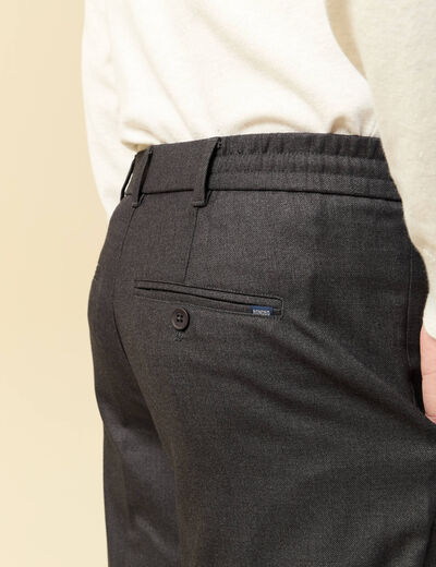 Pantalon gris fonc&eacute; homme