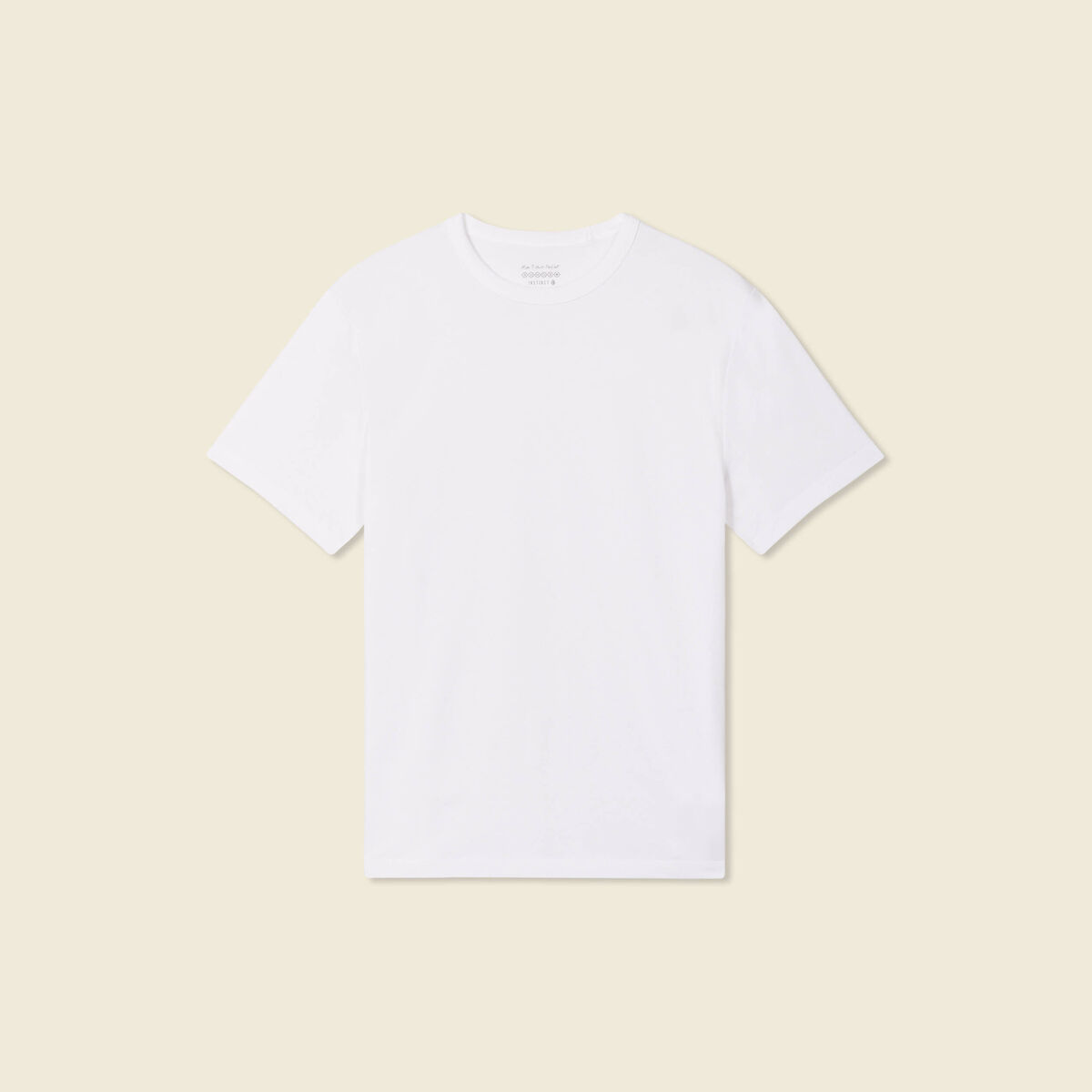 T-shirt en coton manches courtes blanc homme