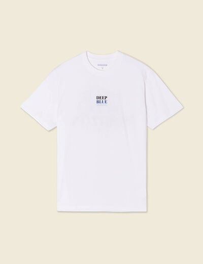 T-shirt manches courtes cintré blanc homme