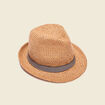 Chapeau d'été tressé sable homme