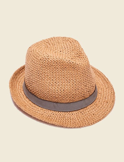 Chapeau d'été tressé sable homme