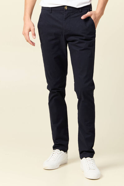 Pantalon slim Instinct chino bleu foncé homme