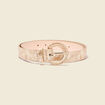 Ceinture iris&eacute;e beige femme
