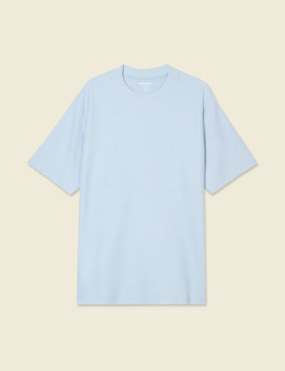 T-shirt manches courtes bleu ciel homme