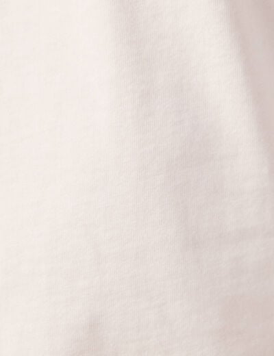 T-shirt manches courtes ecru homme
