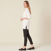 Pantalon skinny enduit push up denim noir enduit femme