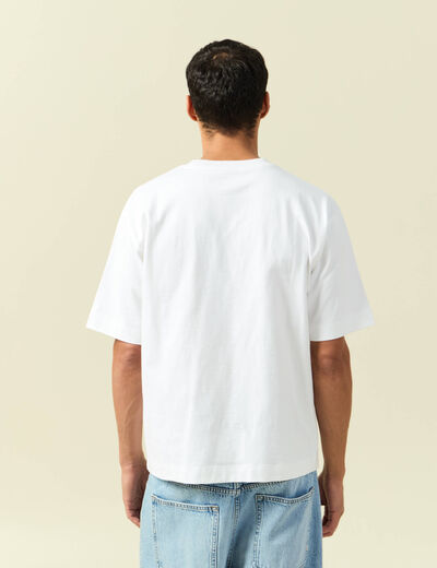 T-shirt en coton blanc homme