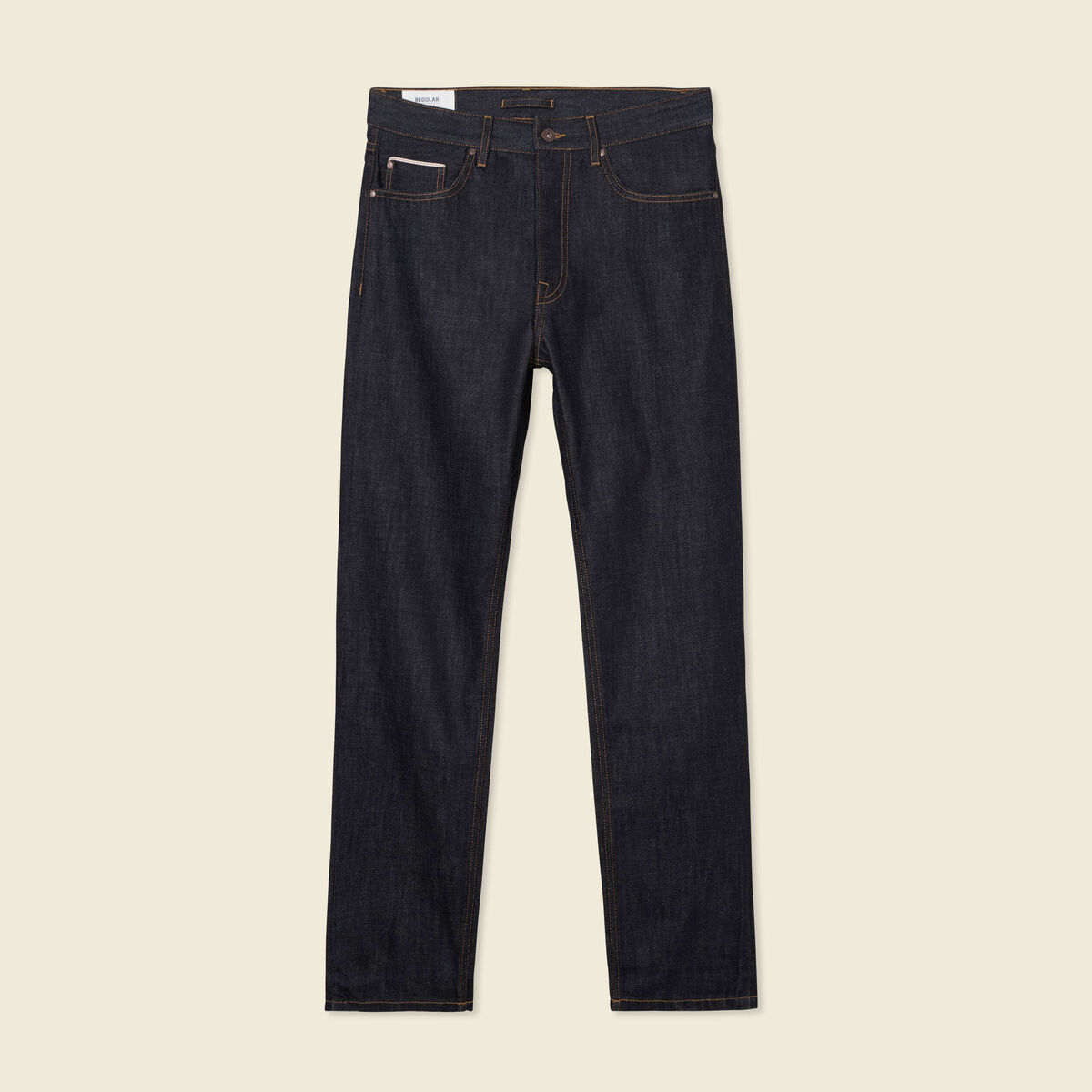 Jeans regular 5 poches denim brut clean homme