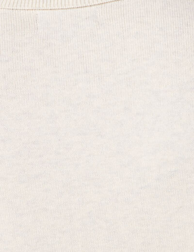 Pull manches longues ecru homme