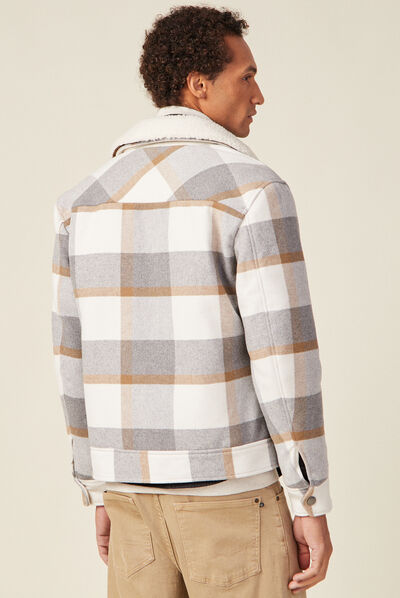 Blouson éco-responsable ecru homme