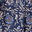 Robe longue droite manches longues bleu femme