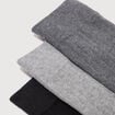 Lot de 5 paires chaussettes hautes gris fonc&eacute; homme
