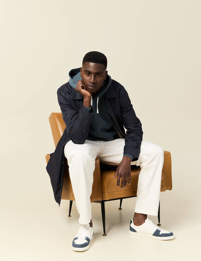 Sweat à capuche vert foncé homme