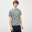 T-shirt manches courtes vert fonc&eacute; homme