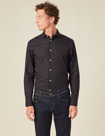 Chemise éco-responsable noir homme