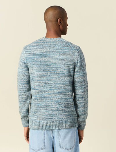 Pull manches longues gris foncé homme