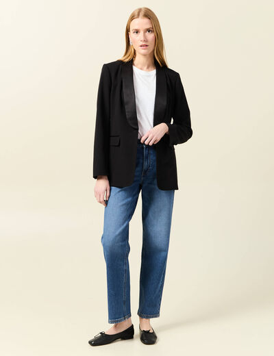 Jeans droit 7/8ème denim stone femme