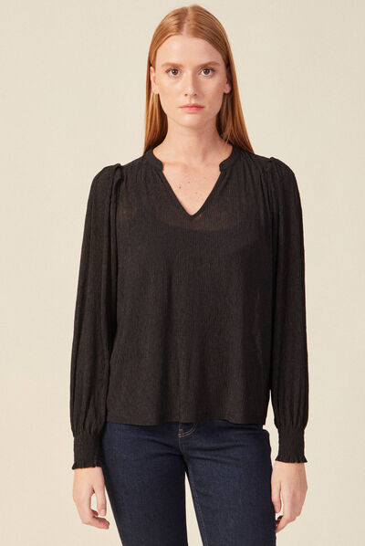 T-shirt éco-responsable noir femme