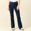 Jeans bootcut denim brut femme