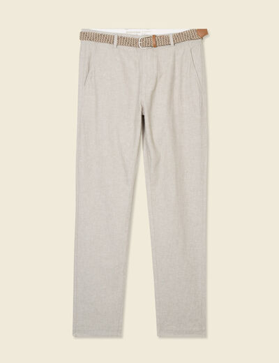 Pantalon éco-responsable gris homme