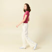 T-shirt manches courtes vieux rose femme