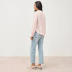 Blouse manches longues rose clair femme