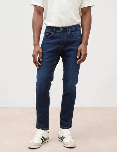 Jeans slim longueur 30 denim brut homme