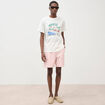 T-shirt en coton ecru homme