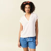 Blouse éco-responsable rose clair femme