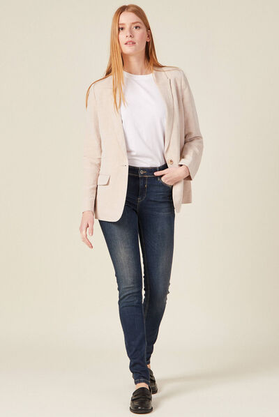 Jeans Marylin - skinny push up denim brut femme