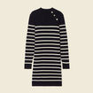 Robe pull éco-responsable noir femme
