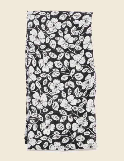 Foulard noir femme