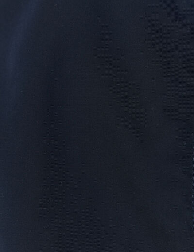 Blouson court manches longues doubl&eacute; bleu marine homme