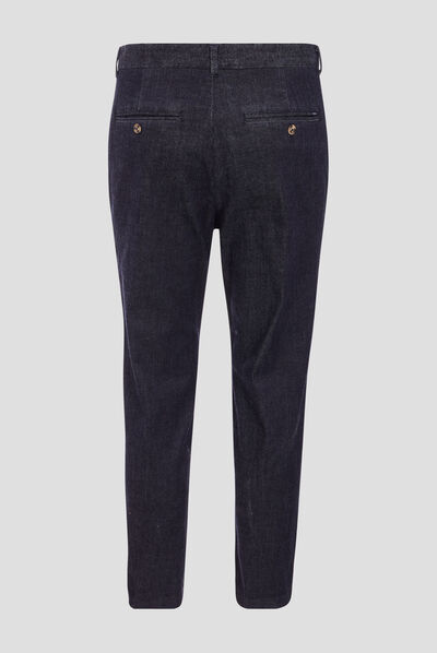 Jeans straight chino denim brut clean homme