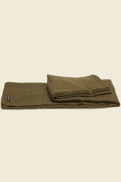 Foulard vert kaki femme