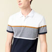 Polo manches courtes blanc homme