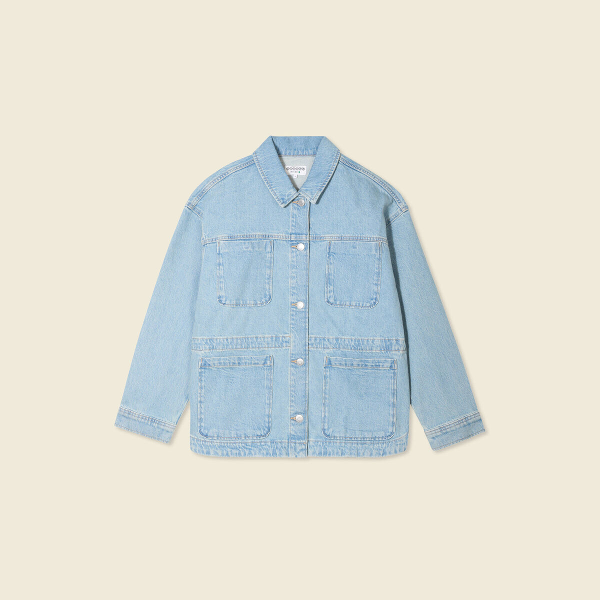 Surchemise en jean denim used femme