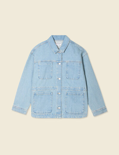Surchemise en jean denim used femme