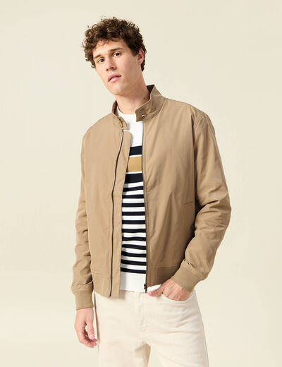 Blouson éco-responsable marron homme