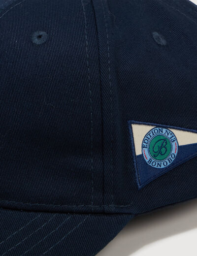 Casquette en coton bleu marine homme