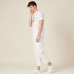 T-shirt manches courtes ecru homme