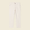 Jeans slim 5 poches denim blanc homme