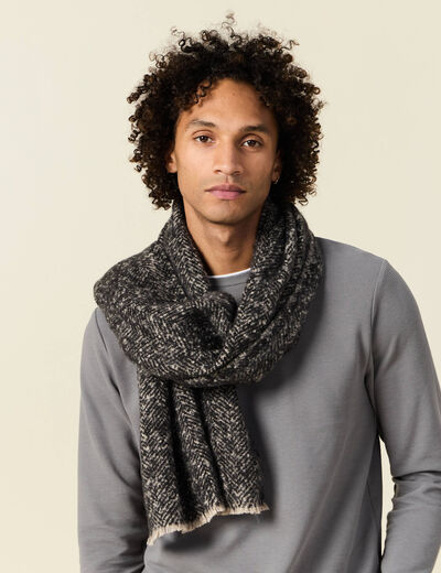 Écharpe noir homme