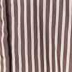Chemise boyfriend courte manches longues marron fonc&eacute; femme