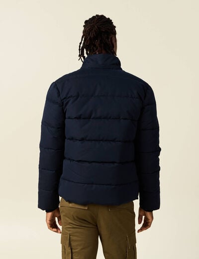 Doudoune capuche amovible bleu marine homme