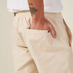 Jogger droit bas resserré beige homme