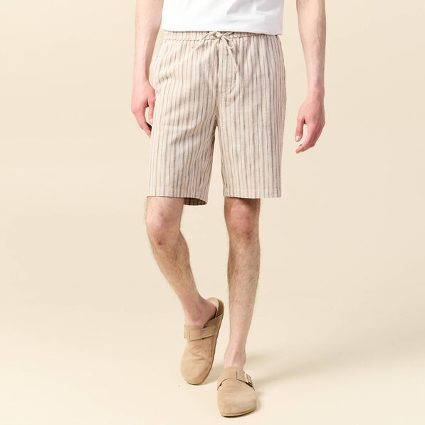 Bermuda droit à coulisse sable homme