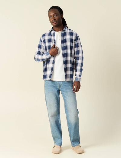 T-shirt manches courtes ecru homme