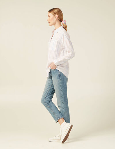 Chemise éco-responsable blanc femme